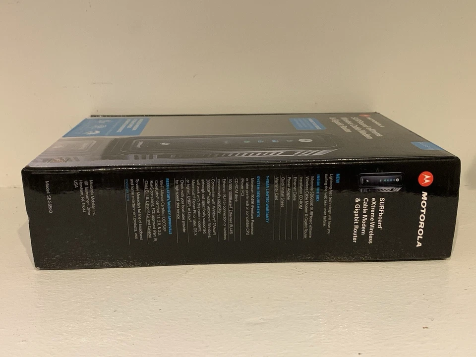 Motorola Surfboard SBG6580 Wifi Cable Modem/Router Dual Band DOCSIS 3.0 (300 MBs - Image 4 of 4