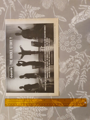 OASIS - BAND TOUR/ALBUM PROMO ADVERTS X 1 - 90'S MUSIC PRESS 