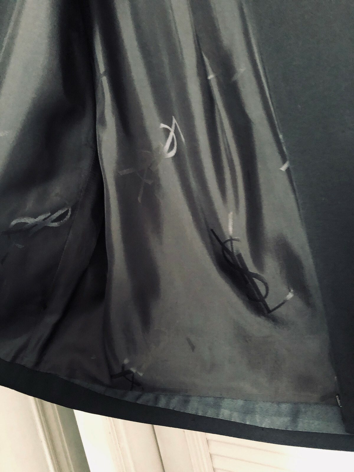 Giacca Vintage Yves Saint Laurent Rive Gauche Alber Elbaz Lana Nera