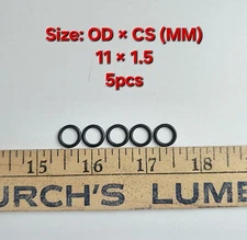 11mm OD x 8mm ID x 1.5mm Thick O-ring 5pcs 