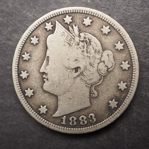 1883 ***P*** NO CENTS LIBERTY NICKEL **NICE COIN!*** FREE SHIPPING! M6210
