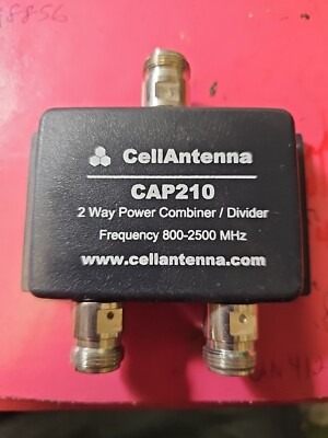Cell Antenna CAP210 2 Way Power Combiner/Divider Frequency 800-2500 MHz