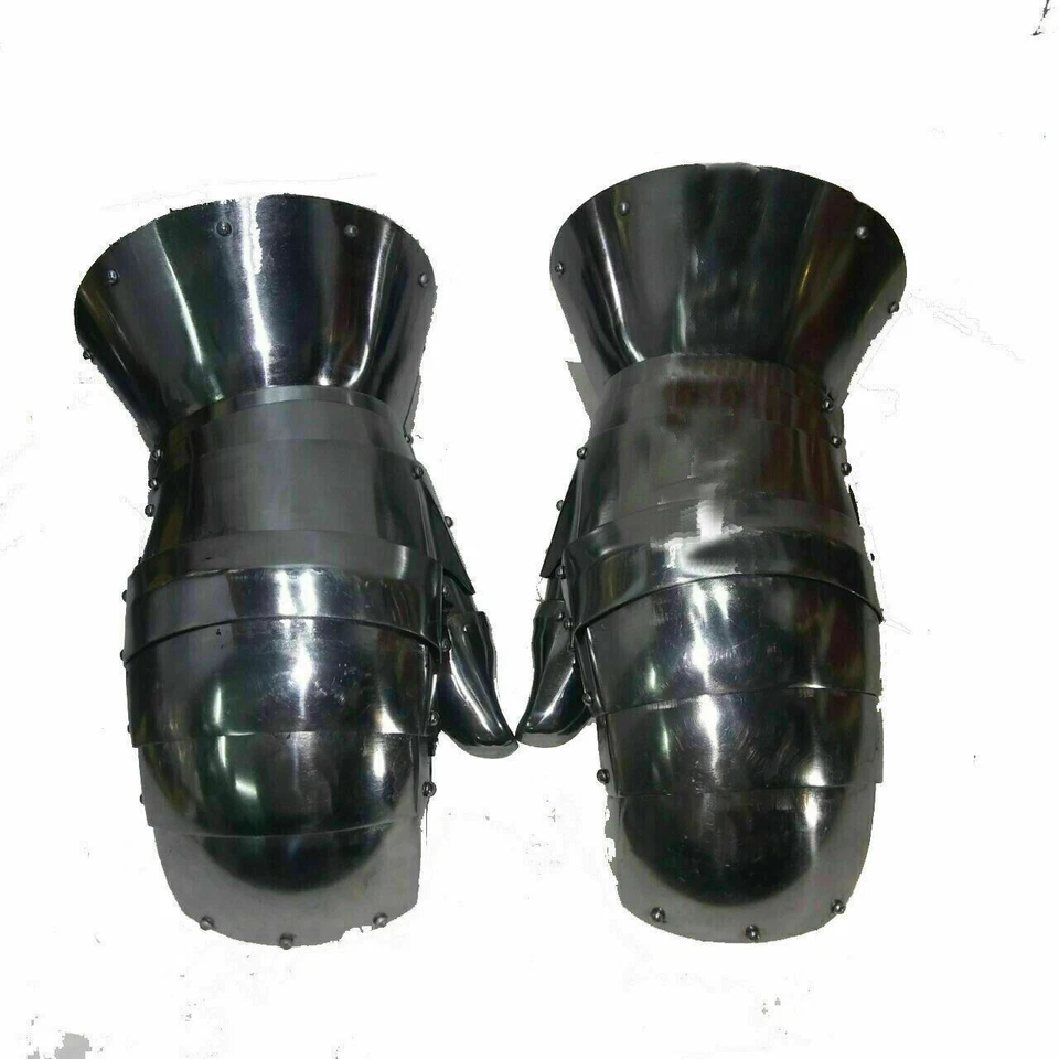 Средневековая Реконструкция SCA Миланские Рукавицы 16G Стальная Рукавица LARP Функциональная - Изображение 3 из 4