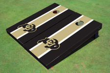 University of Colorado Gold and Black  Matching Long Stripe Cornhole Boards