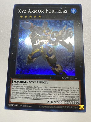 Yu-Gi-Oh! XYZ Armor Fortress Super Rare 1st Edition AGOV-EN040 NM/M