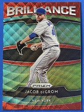 2020 Panini Prizm Brilliance Red Wave SP Jacob DeGrom 77/99 B-1 Mets