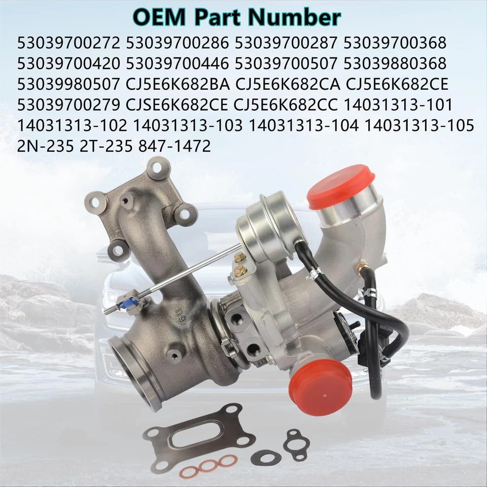 Turbo Turbocharger For 2013-2016 Ford Escape Fusion Taurus Lincoln MKZ 2.0L K03 - Image 3 of 4