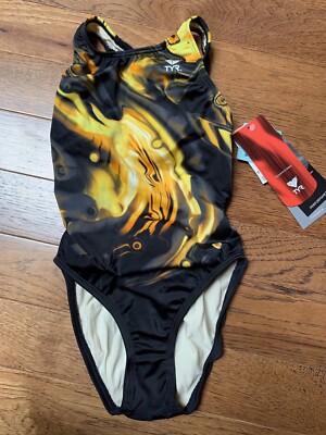 TYR Performance Maxback Training Swim suit Girl's 24 NEW with Tags $64
