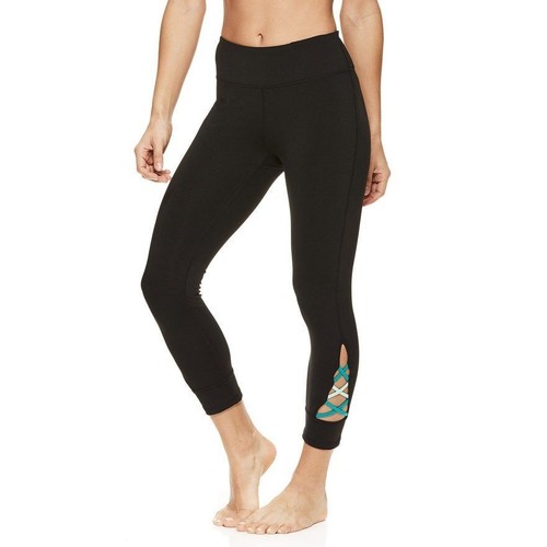 Women's Gaiam Om Mesh Capri Yoga Leggings