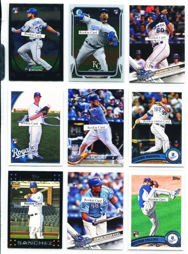 Royals, Bobby Witt Jr., Eric Hosmer, Brett, Myers Auto Rookie 189 Card Lot A - Picture 15 of 21
