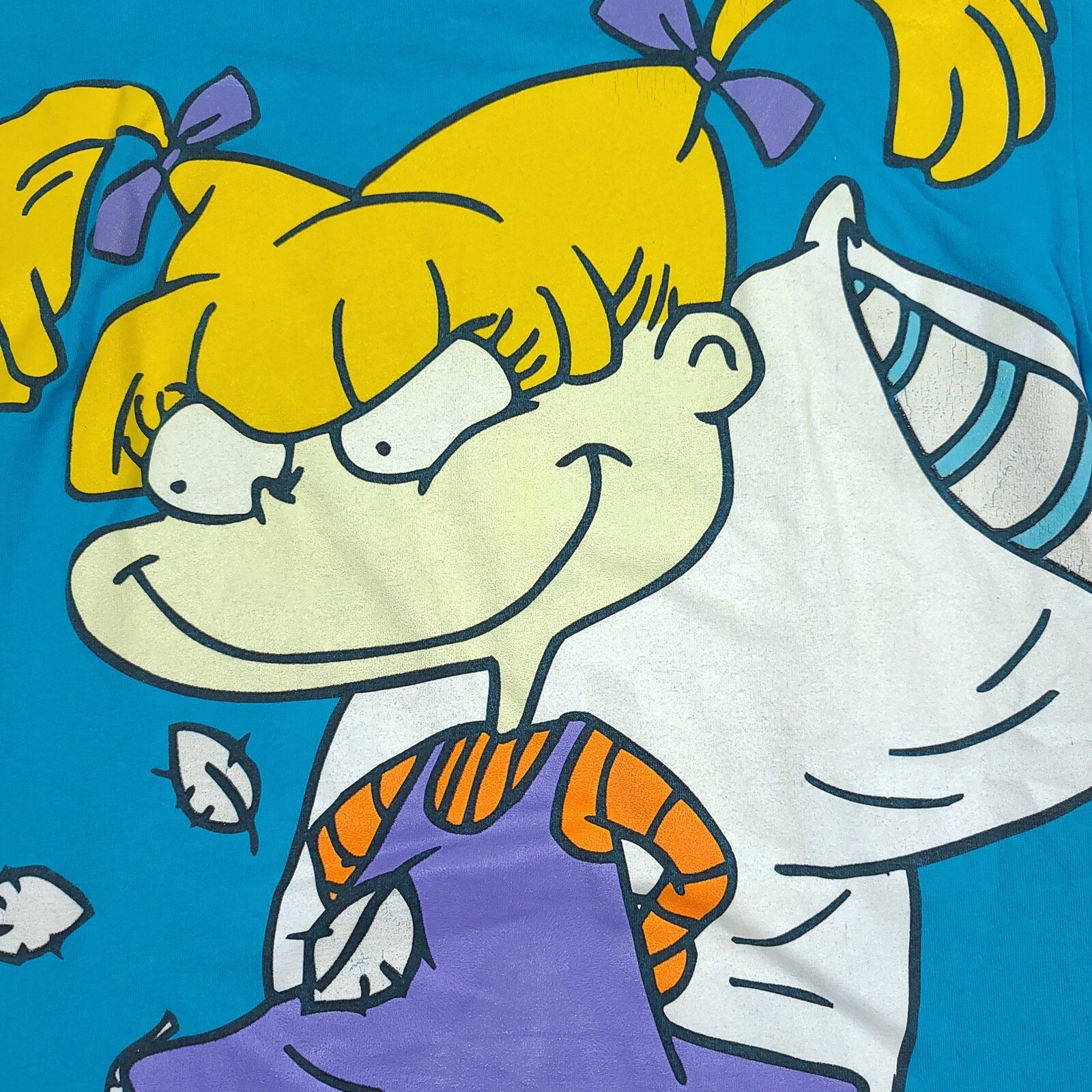 Vintage 1997 Rugrats Pillow Fight Nickelodeon Blue Sh… Gem