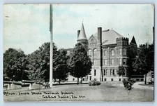 Cedar Falls Iowa Postcard Office State Normal School Field c1912 Vintage Antique
