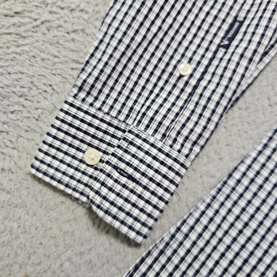 Seattle Sounders FC Antigua Dress Shirt Mens Small Navy Check Button Up Check - Image 4 of 4