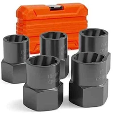 Impact Nut Bolt Extractor Tool Set Heavy Duty Bolt Nut Remover For Stripped Dama