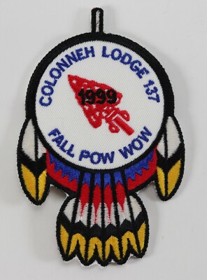 Vintage 1999 Colonneh 137 Fall Pow Wow WWW OA Boy Scouts BSA Camp Patch