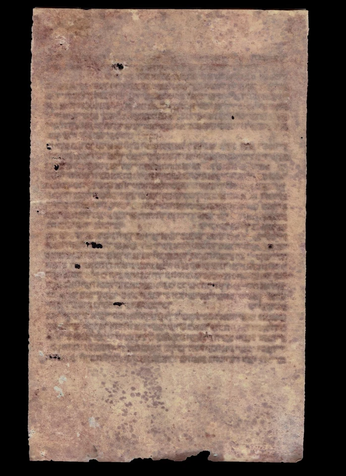 RARE ANCIENT BIBLE MANUSCRIPT FRAGMENT PARCHMENT FROM ISRAEL 150-200 years old - Image 2 of 4