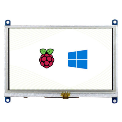Waveshare 5 inch Resistive Touch Screen LCD (B) 800×480 HDMI for Raspberry Pi 4