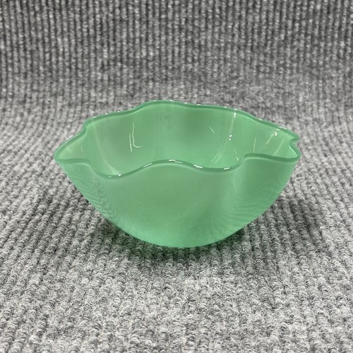 Orrefors KANTARA bowl Sven Palmqvist Opalescent Green Glass Signed 3023/1 VTG - Picture 5 of 13