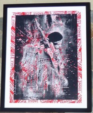 Mr. Brainwash Jimi Hendrix 2015 Unique Mixed media Original Graffiti HAND SIGNED