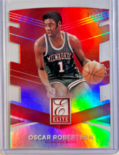Oscar Robertson #/99 Elite Die-Cut Red 2014-15 Panini Low Serial Numbered SP #87