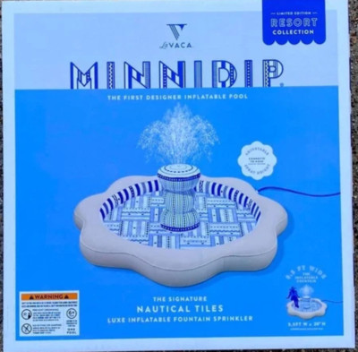 Limited Edition Resort Collection MINNIDIP Nautical Luxe Pool Fountain