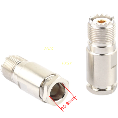 Connettore UHF Femmina SO239 Per Cavo Coassiale LMR400, RG213, RG8U – Argento