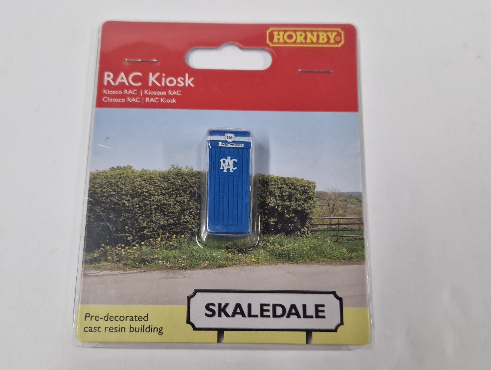Hornby R9878 RAC Telephone Box Kiosk Roadside - OO Gauge