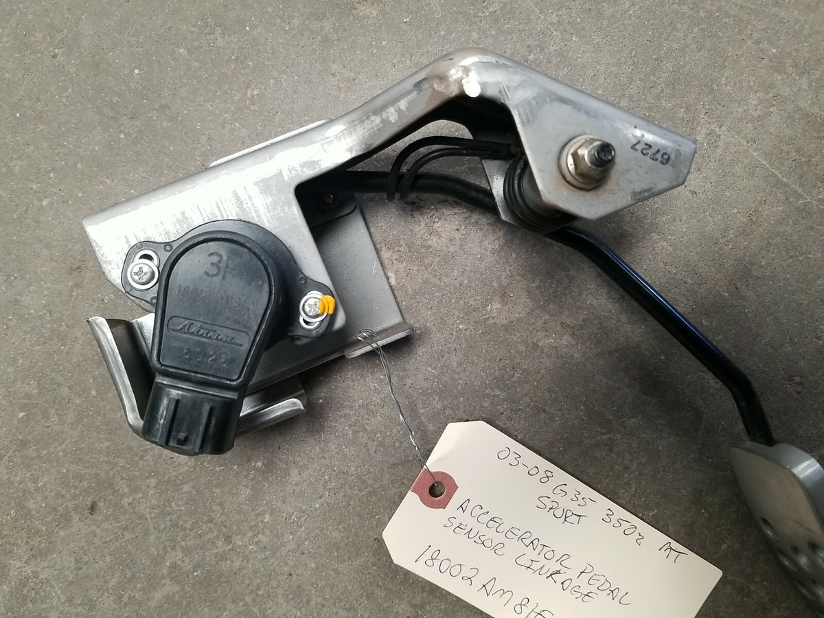 03-08 Infiniti G35 Sport Nissan 350z MT Accelerator Pedal