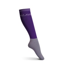 KM ELITE SOCKS PURPLE/SILVER - HIGH QUALITY - TWO PAIRS - UK 7 - 11  (EU 40-46)