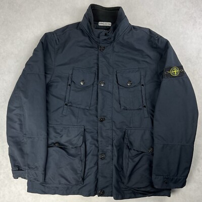 Stone Island David TC Giacca da Campo in Microfibra 3XL Cappotto Navy 3573 
