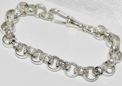 Bracciale Da Uomo In Argento Sterling Con Catena A Serpente: Fatto A Mano In Argento Massiccio 925 Da 3 Mm - Italia - Foto 9