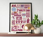 Aston Villa Retro Print | Aston Villa Poster | Birthday Gift