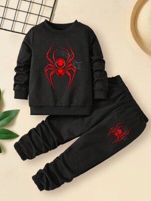 Disney Kinder Pyjama Spider man Outfit Set Winter Baby Jungen Mädchen Kleidung
