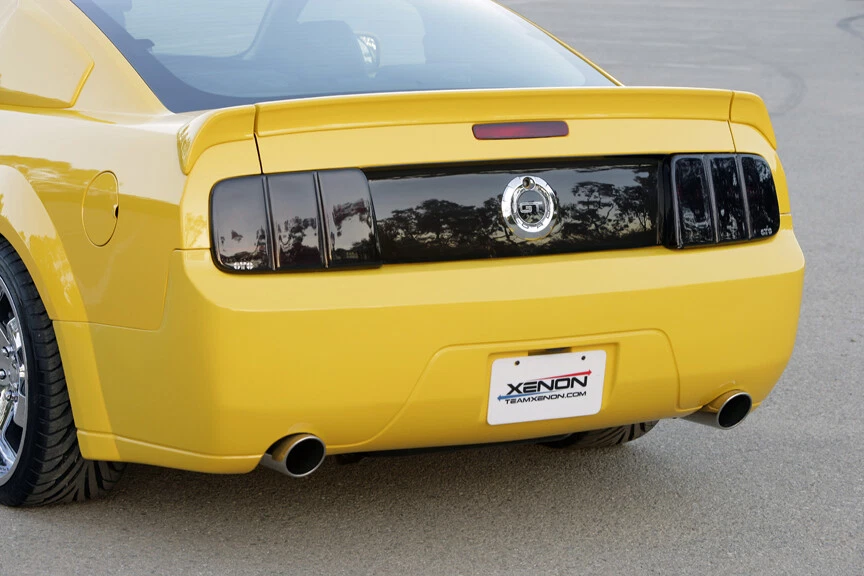 GT Styling GT4141 Blackout Smoke Tail Light Covers for 2005-2009 Ford Mustang Foto 2 de 4