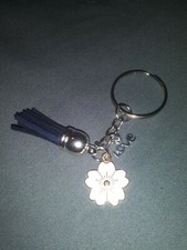 BOHO FLOWER KEYCHAIN TASSEL PURSE CHARM