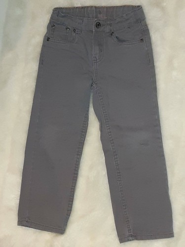 Boys size 5 orange gray white short sleeve vest denim pants outfit lot - Picture 6 of 7