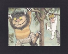 8X10" Matted Print Art Picture: Where the Wild Things Are, Maurice Sendak