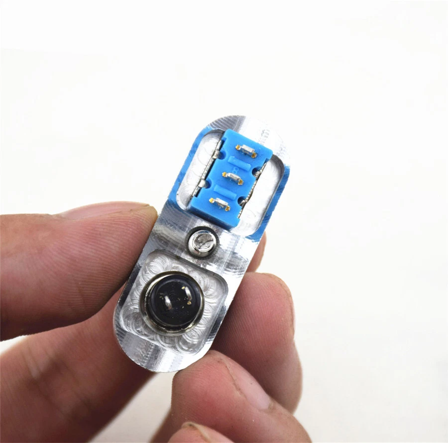 DIY Motorcycle Handlebar Engine Ignition Starts Stop Lever Silver Switch 12V - Image 3 of 4