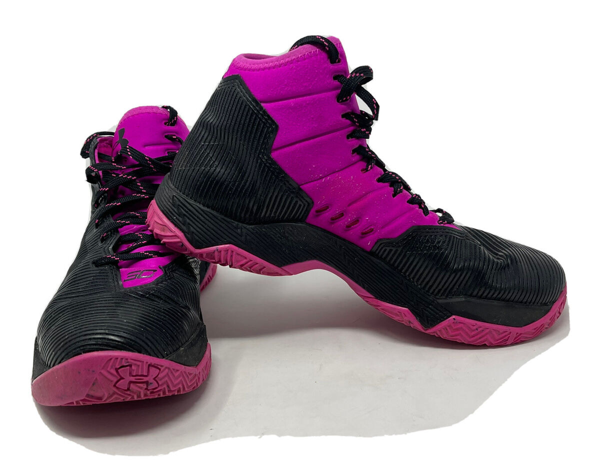 Under Armour Curry 2.5 Basketball Shoes Black/Pink Girls Sz Under Armour Curry 2.5 Basketball Shoes Black/Pink Girls Sz