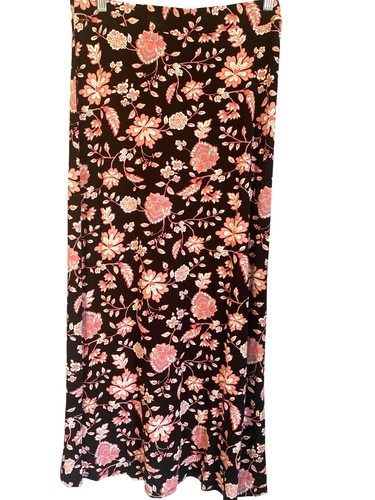 LOFT WOMEN'S PULL ON FLORAL LIGHTWEIGHT KNIT MIDI SKIRT SZ S - Picture 4 of 5