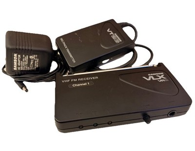 Samson Wireless Guitar Receiver Transmitter VLXVR2 w/ VT2G Belt TESTED WORKING