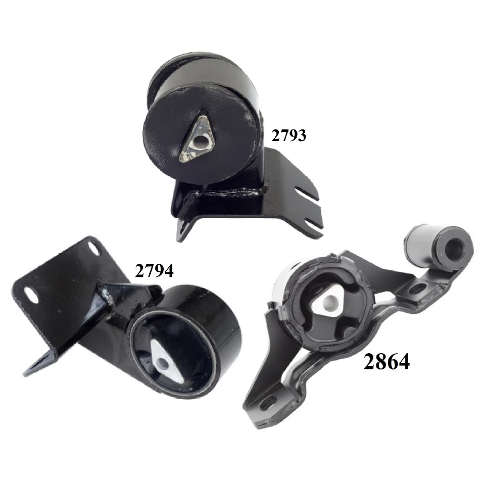 3 piezas montaje de motor y transmisión apto para Jeep Grand Cherokee 1993-1995 4,0 L - transmisión automática Foto 2 de 4