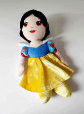 Peluche/Doudou Blanche Neige Poupée Princesse Bleu Jaune 23cm - Disney Nicotoy