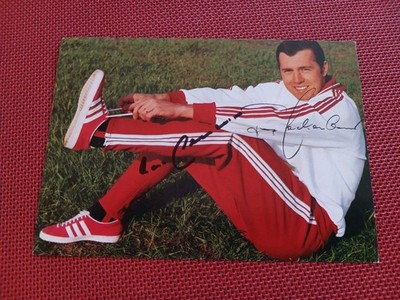 Franz Beckenbauer FC Bayern München,orig.sign.Adidas Werbekarte
