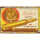 Vintage Weatherby 300 Rifle Tin Metal Signs Home Décor 8x12 Durable Wall Rustic