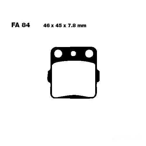 Bremsbelag BremsbeläGe EBC FA084R Hinten FüR Yamaha YFM 350 RY Raptor Bj. 2009-image