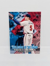 2022 Topps Series 1 FREDDIE FREEMAN Welcome to the Show Red Jersey Number 05/10