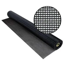 Screen Roll Replacement 60in x 100ft Black Vinyl Coated Polyester Insect Mesh