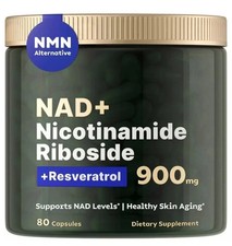 NAD Supplement for Anti-Aging Energy Focus  Nicotinamide Riboside Resveratrol