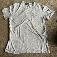 Lacoste Sleepwear Pocket T-Shirt Adult Large Men's Gray Short Sleeve Pajamas